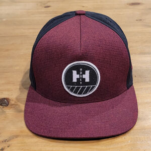 Hooey Hat Cap Snapback Red Black Circle Round Patch Western Cowboy One Size